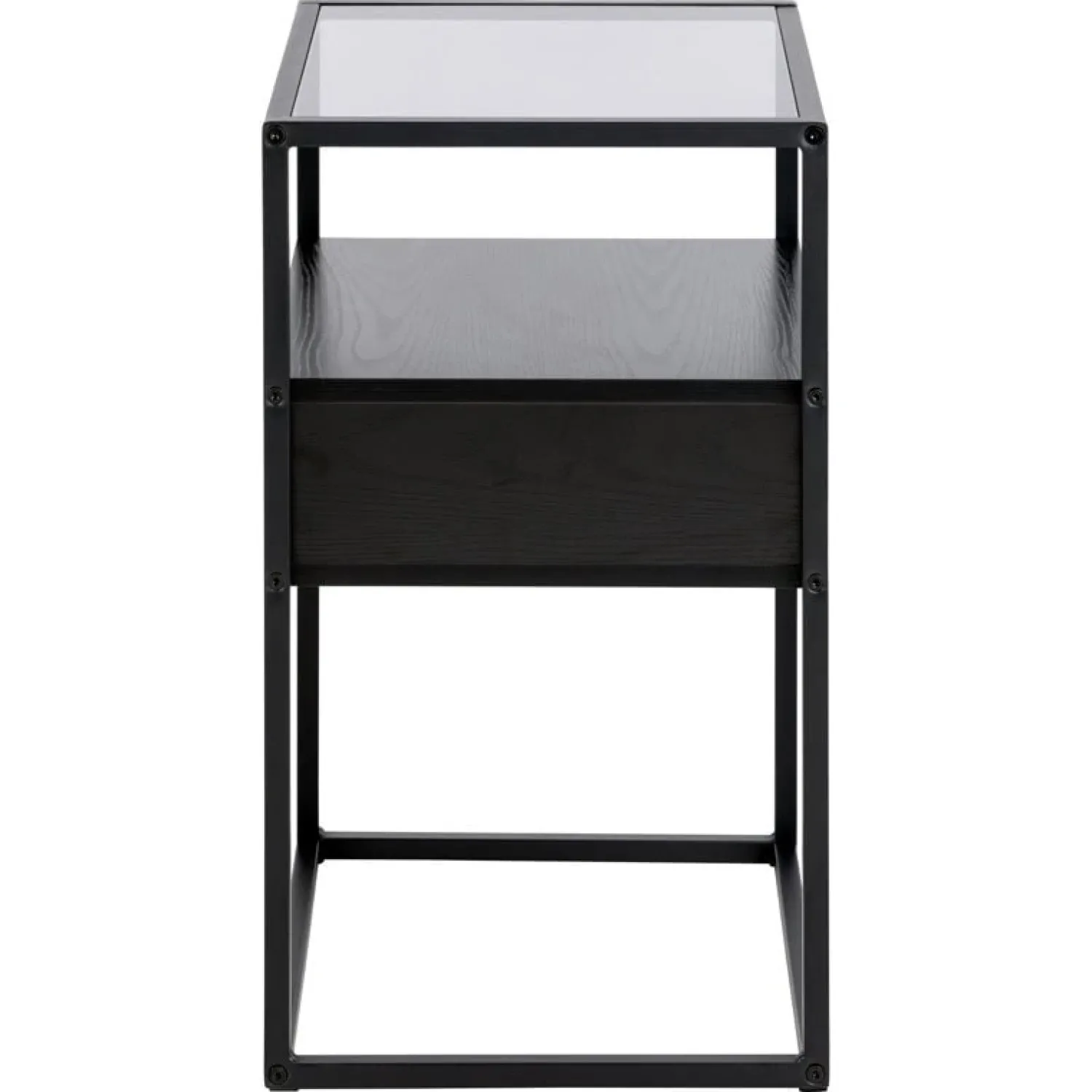 Nordhavn Nachtkastjes|Industriele Kasten|Brannor Nachtkastje Zwart 40cm