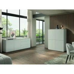 Maison Madera Wandkasten|Industriele Kasten|Bravien Wandkast 4 deuren 120cm