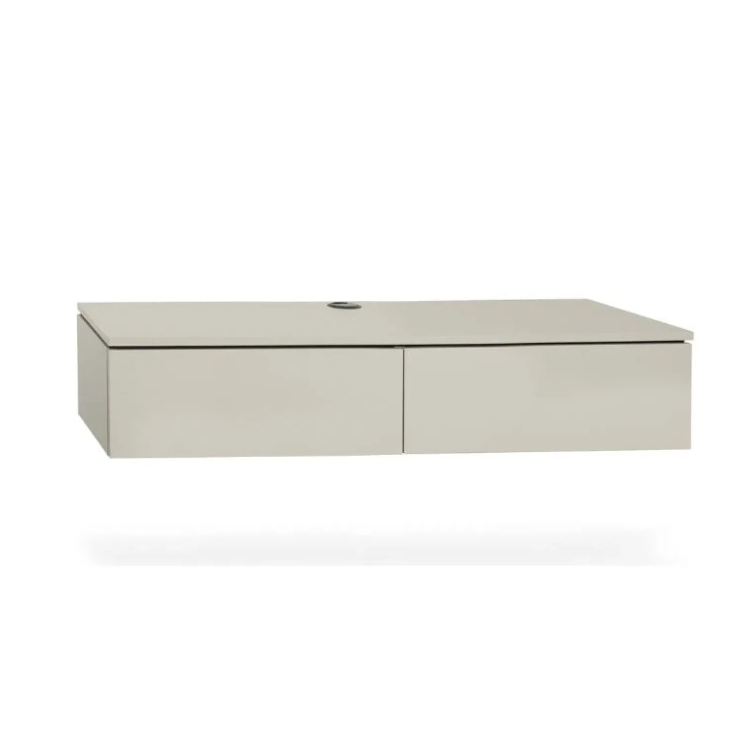 Maison Madera Industriele Kasten|Tv Meubels|Bravien Zwevend Tv meubel hoog 2 deurs Ivoor 120cm
