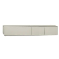 Maison Madera Industriele Kasten|Tv Meubels|Bravien Zwevend Tv meubel hoog 4 deurs Ivoor 240cm
