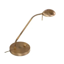Steinmex Bureaulampen|Breton 1-lichts Tafellamp Brons
