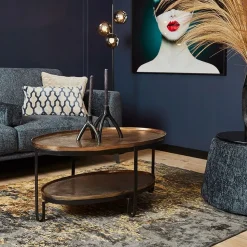 Furndea Salontafels|Bris salontafel goud ovaal
