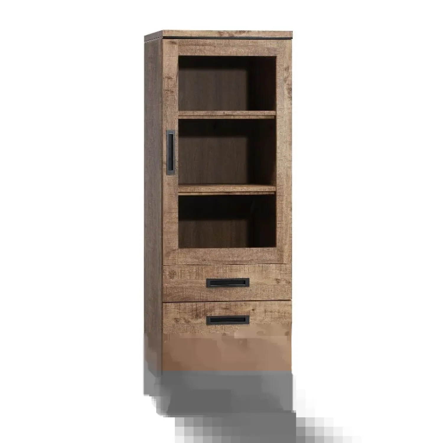 Maison Madera Vitrinekasten|Industriele Kasten|Briswick Vitrinekast 1 deur 67cm