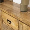 Furndea Dressoirs|Industriele Kasten|Britt Dressoir 3 deuren 3 lades Mangohout 200cm