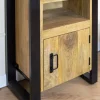 Furndea Nachtkastjes|Industriele Kasten|Britt Nachtkastje naturel deur links 45cm