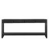 Furndea Sidetables|Britt sidetable industrieel mangohout zwart 180cm