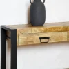 Furndea Sidetables|Britt sidetable industrieel mangohout 120cm