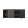 WOOOD Dressoirs|Industriele Kasten|Brock Dressoir Essen fineer Middenbruin 200cm