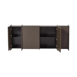 WOOOD Dressoirs|Industriele Kasten|Brock Dressoir Essen fineer Middenbruin 200cm