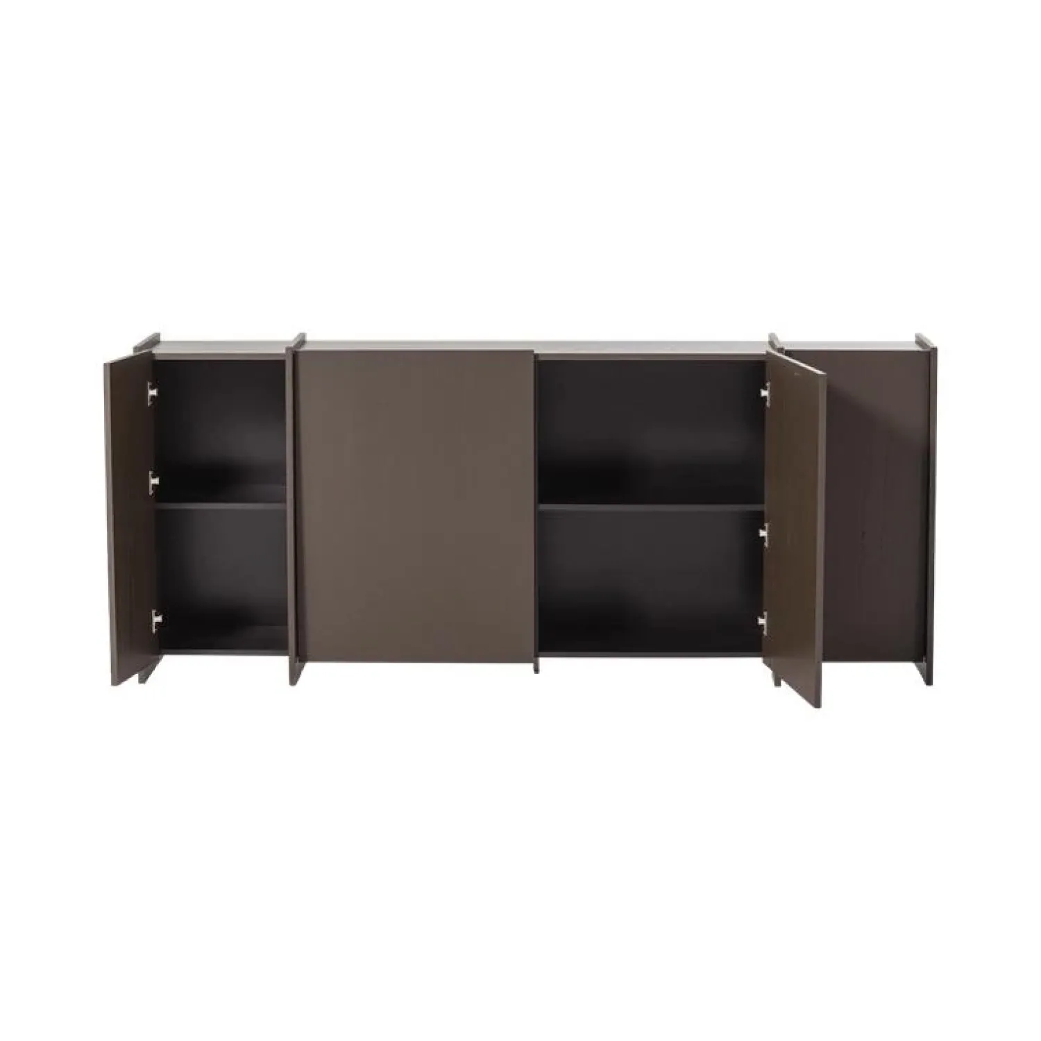 WOOOD Dressoirs|Industriele Kasten|Brock Dressoir Essen fineer Middenbruin 200cm