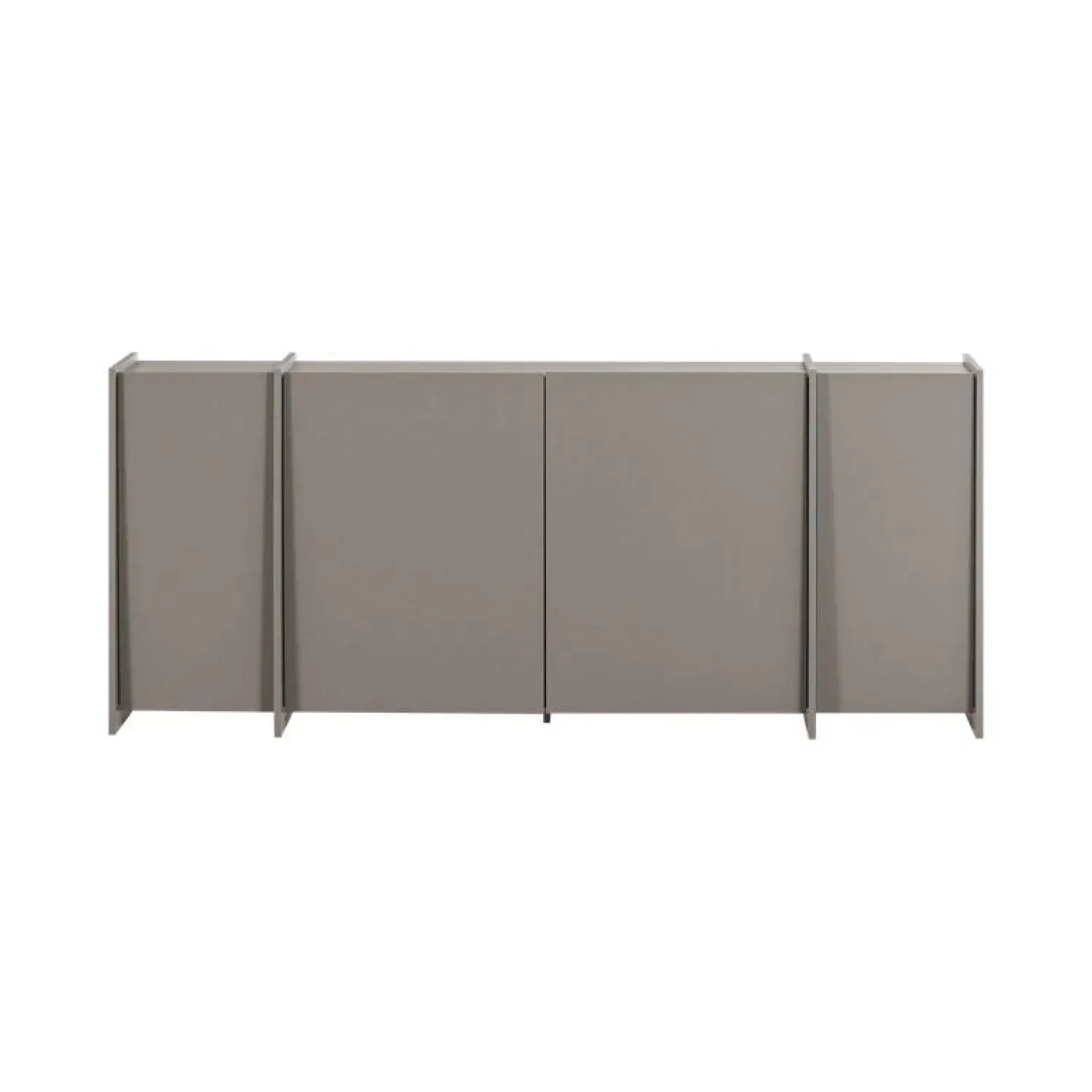 WOOOD Dressoirs|Industriele Kasten|Brock Dressoir Essen fineer Warmgrijs 200cm