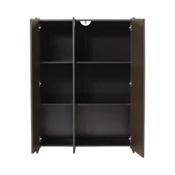 WOOOD Industriele Kasten|Kledingkasten|Brock Kledingkast 2-deurs Essen fineer Middenbruin 102cm