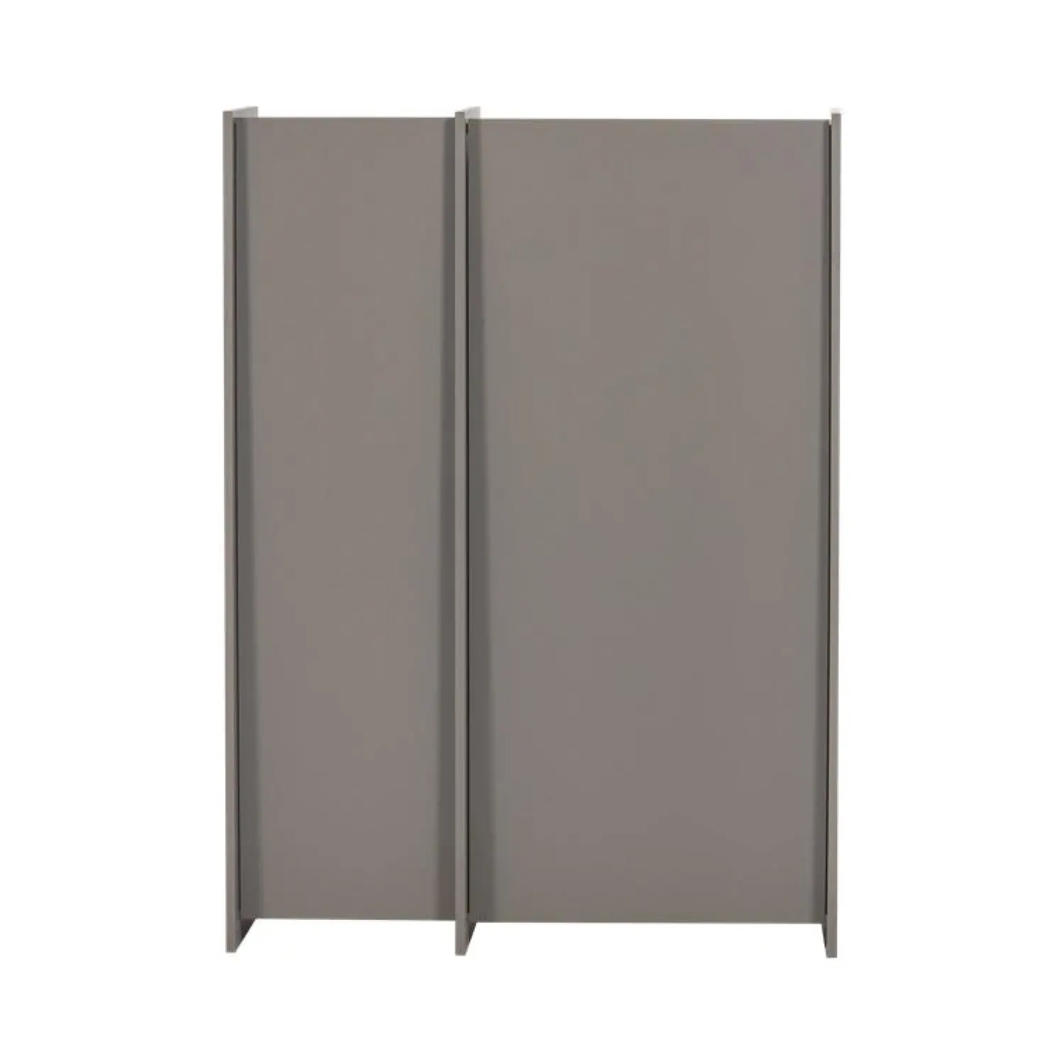 WOOOD Industriele Kasten|Kledingkasten|Brock Kledingkast 2-deurs Essen fineer Warmgrijs 102cm