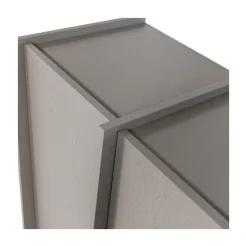 WOOOD Industriele Kasten|Kledingkasten|Brock Kledingkast 2-deurs Essen fineer Warmgrijs 102cm
