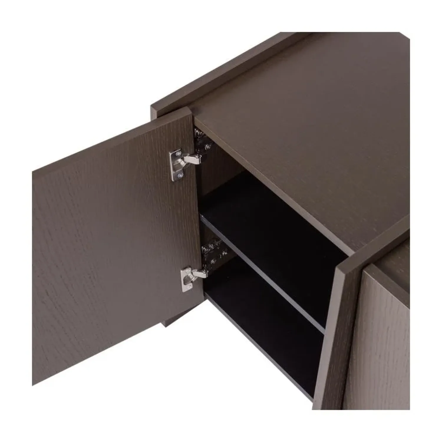 WOOOD Industriele Kasten|Tv Meubels|Brock Tv meubel Essen fineer Middenbruin 102cm