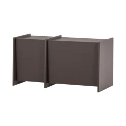 WOOOD Industriele Kasten|Tv Meubels|Brock Tv meubel Essen fineer Middenbruin 102cm