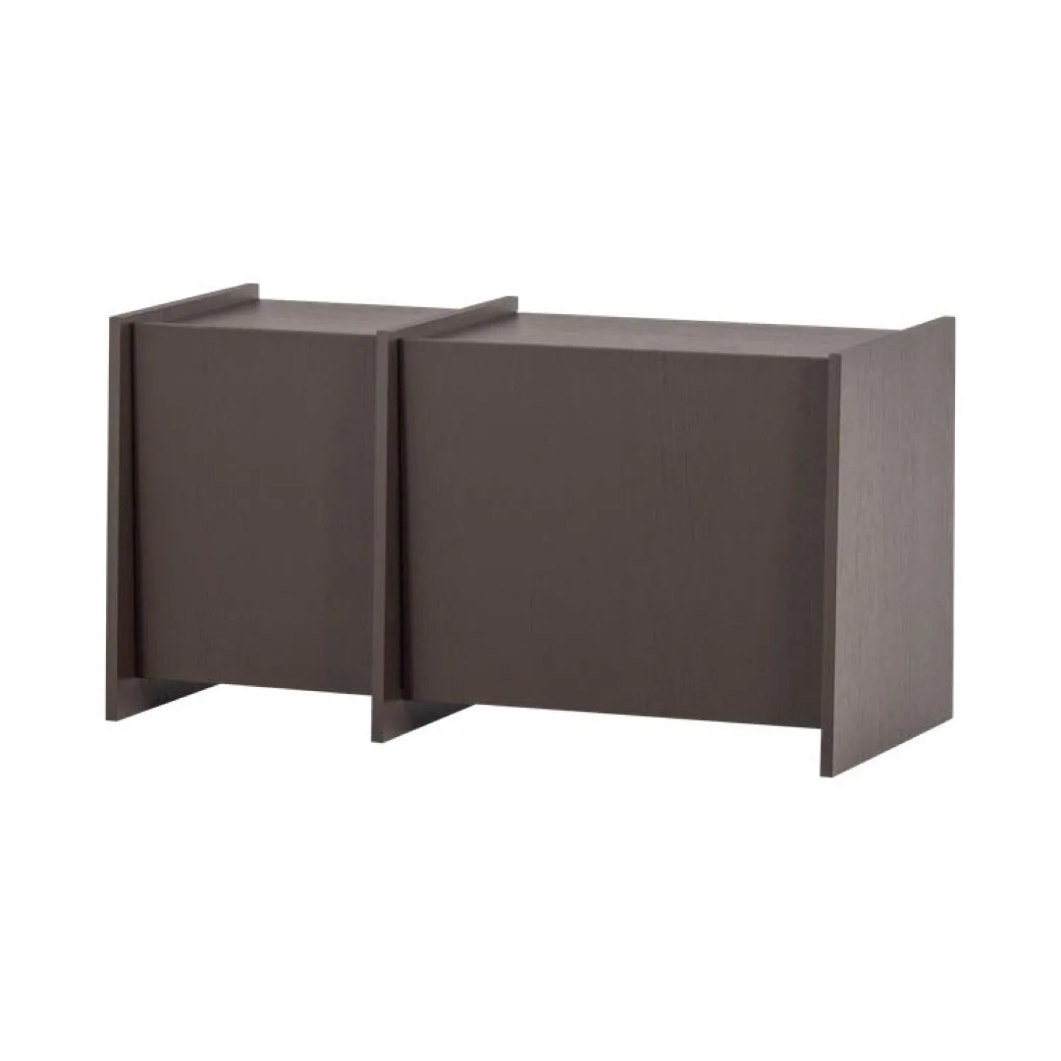 WOOOD Industriele Kasten|Tv Meubels|Brock Tv meubel Essen fineer Middenbruin 102cm