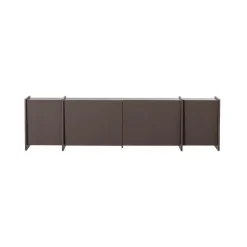 WOOOD Industriele Kasten|Tv Meubels|Brock Tv meubel Essen fineer Middenbruin 200cm