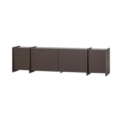 WOOOD Industriele Kasten|Tv Meubels|Brock Tv meubel Essen fineer Middenbruin 200cm