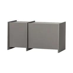WOOOD Industriele Kasten|Tv Meubels|Brock Tv meubel Essen fineer Warmgrijs 102cm
