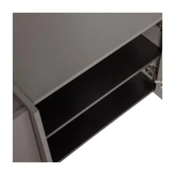 WOOOD Industriele Kasten|Tv Meubels|Brock Tv meubel Essen fineer Warmgrijs 102cm