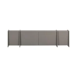WOOOD Industriele Kasten|Tv Meubels|Brock Tv meubel Essen fineer Warmgrijs 200cm