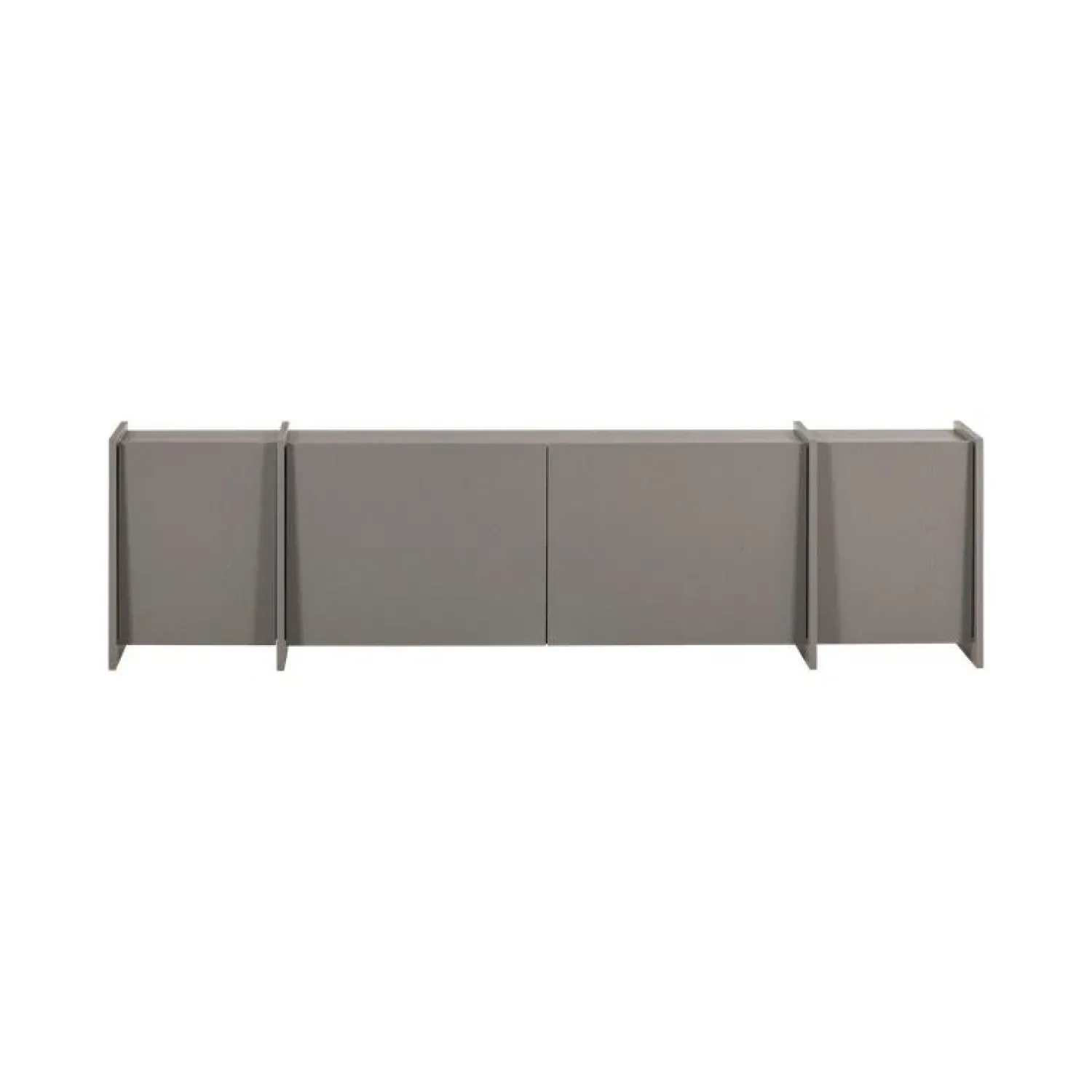 WOOOD Industriele Kasten|Tv Meubels|Brock Tv meubel Essen fineer Warmgrijs 200cm