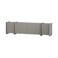 WOOOD Industriele Kasten|Tv Meubels|Brock Tv meubel Essen fineer Warmgrijs 200cm