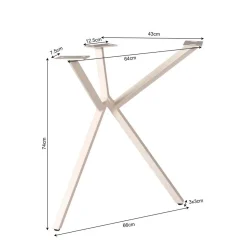Furndea Onderstellen|Bronco Y-Poot zand 53cm