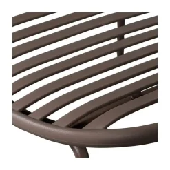 WOOOD Tuinstoelen|Bruce Tuin loungestoel met hocker paars/bruin