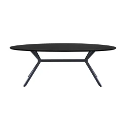 WOOOD Eettafels|Bruno Ovale Eettafel zwart 220cm