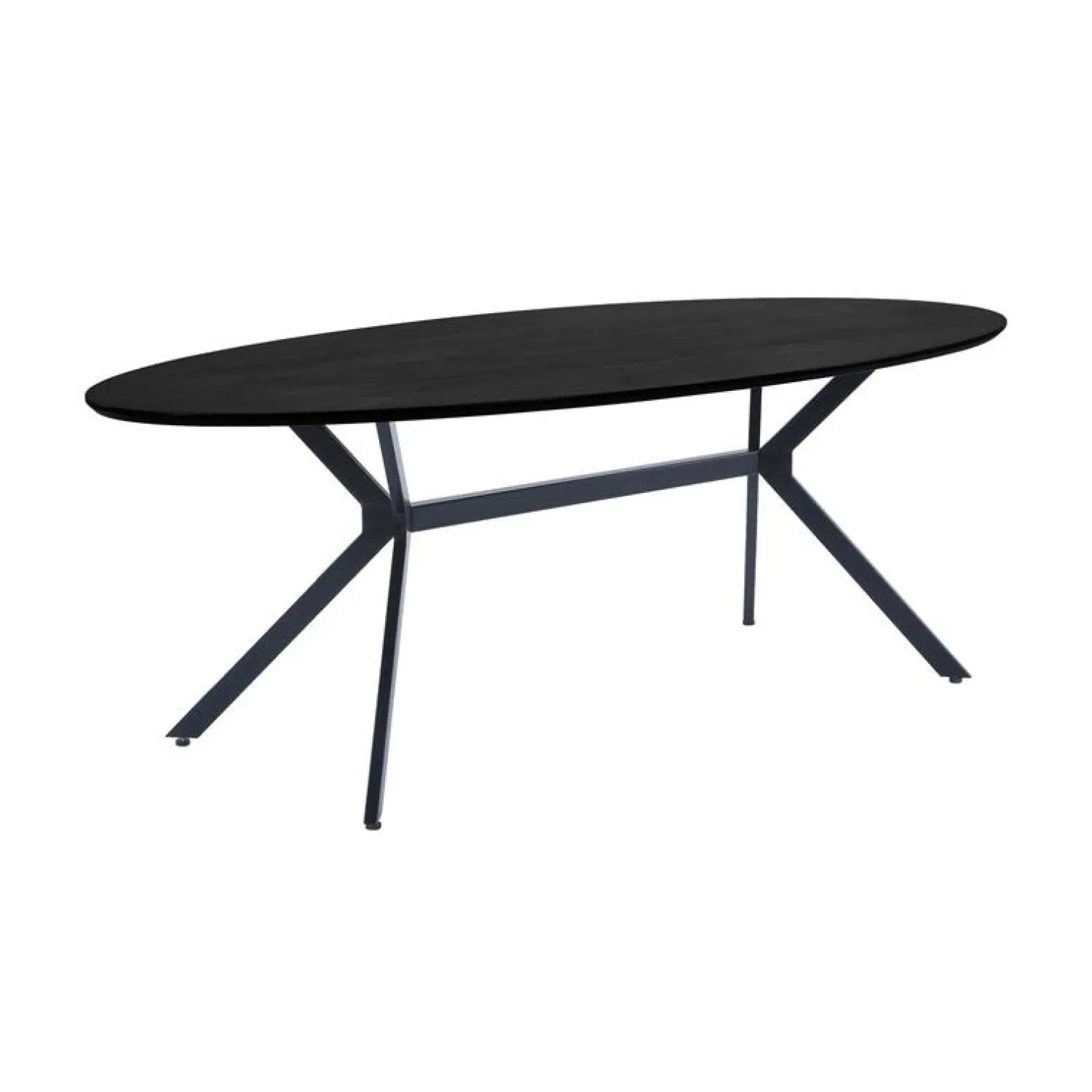 WOOOD Eettafels|Bruno Ovale Eettafel zwart 220cm