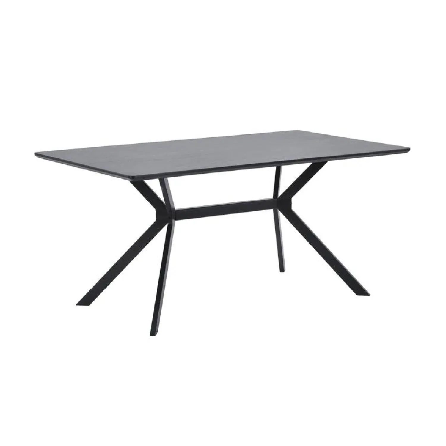 WOOOD Eettafels|Bruno Rechthoekige Eettafel zwart 160cm