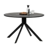 WOOOD Eettafels|Bruno Ronde Eettafel zwart 120cm