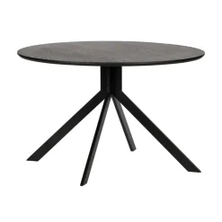 WOOOD Eettafels|Bruno Ronde Eettafel zwart 120cm