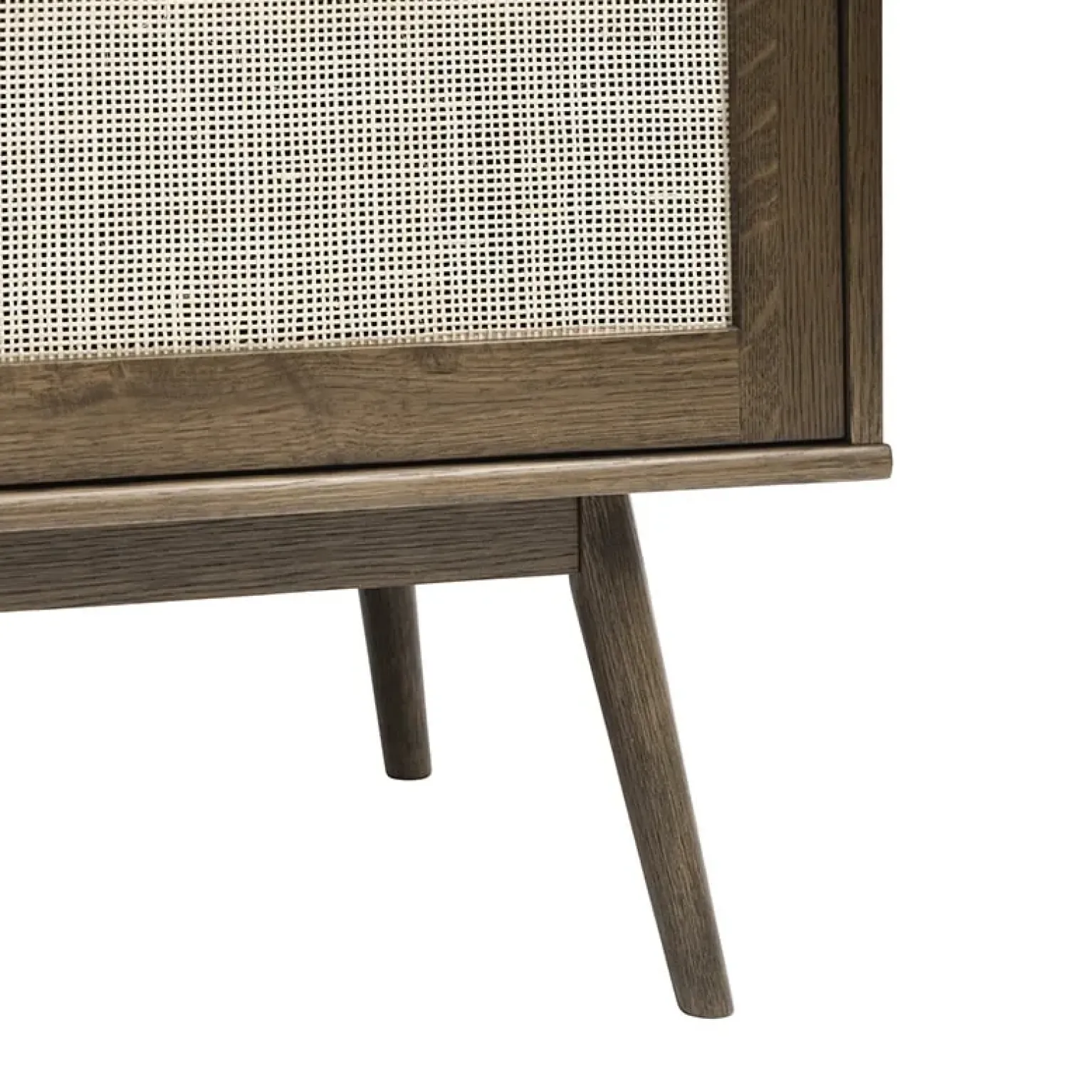 LykkeHome Dressoirs|Industriele Kasten|Burcei dressoir donkerbruin eikenhoutfineer 180cm