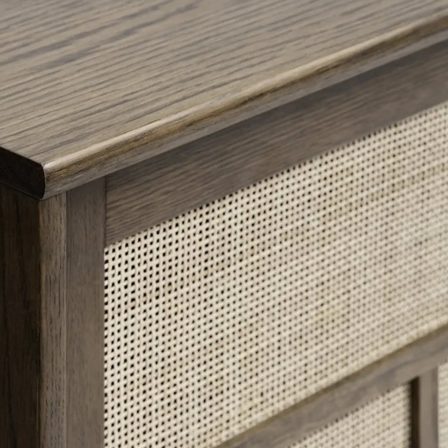 LykkeHome Dressoirs|Industriele Kasten|Burcei dressoir donkerbruin eikenhoutfineer 180cm