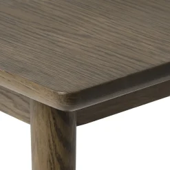 LykkeHome Eetkamerbanken|Eetkamerbanken|Burcei eetkamerbank donkerbruin eikenhoutfineer 150cm