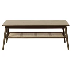 LykkeHome Salontafels|Burcei salontafel donkerbruin eikenhoutfineer 120cm