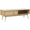 LykkeHome Industriele Kasten|Tv Meubels|Burcei TV meubel naturel eikenhoutfineer 150cm