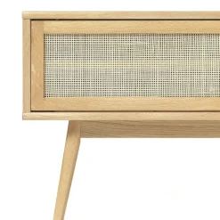 LykkeHome Industriele Kasten|Tv Meubels|Burcei TV meubel naturel eikenhoutfineer 150cm