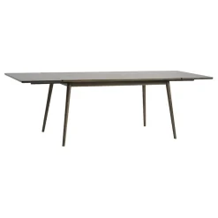 LykkeHome Eettafels|Burcei uitschuifbare eettafel donkerbruin eikenhoutfineer 150cm