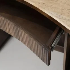 Eleonora Sidetables|Bureautafels|Bureau Mari bruin 129cm