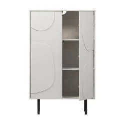 WOOOD Wandkasten|Industriele Kasten|Cadiz Opbergkast grenen grijs 85cm