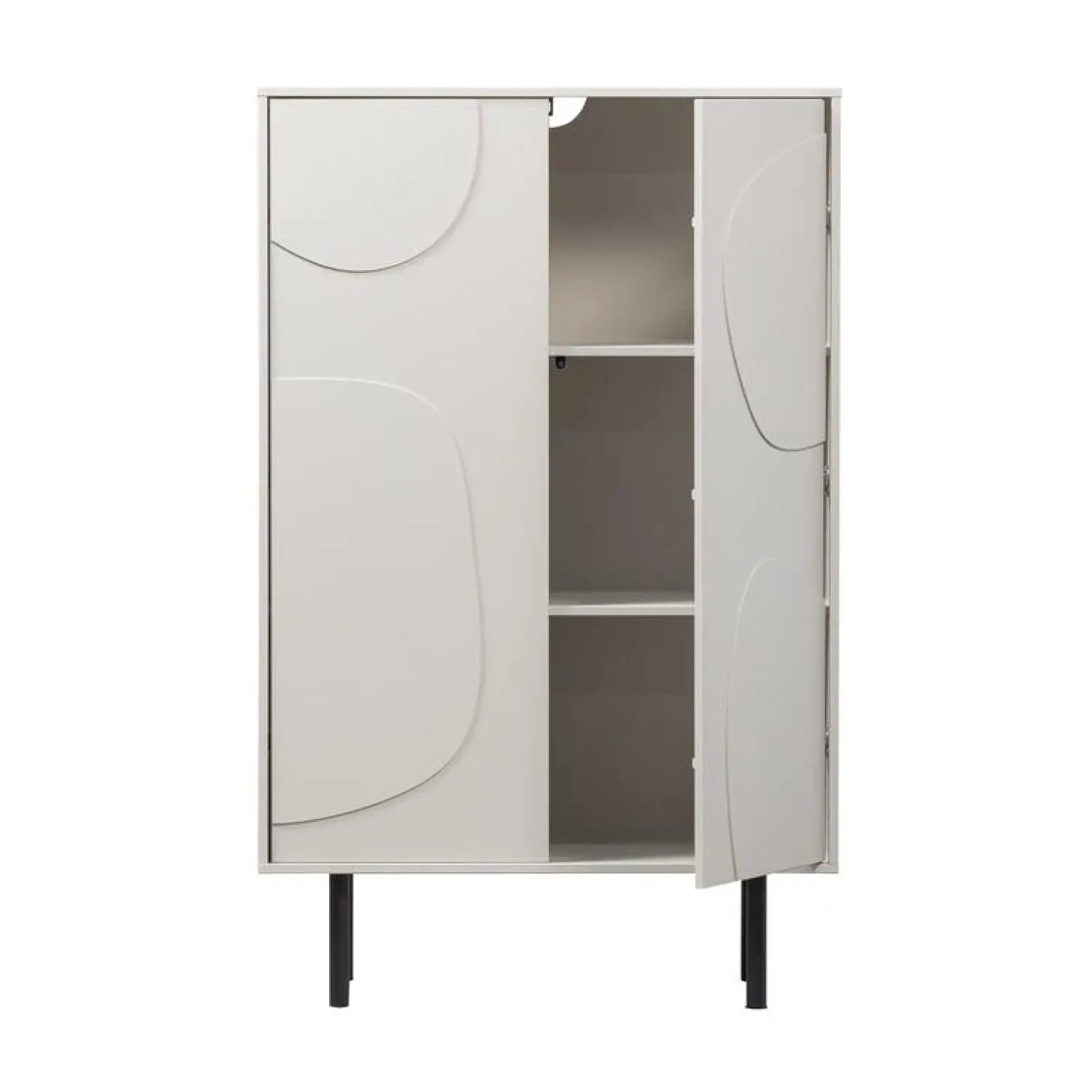 WOOOD Wandkasten|Industriele Kasten|Cadiz Opbergkast grenen grijs 85cm