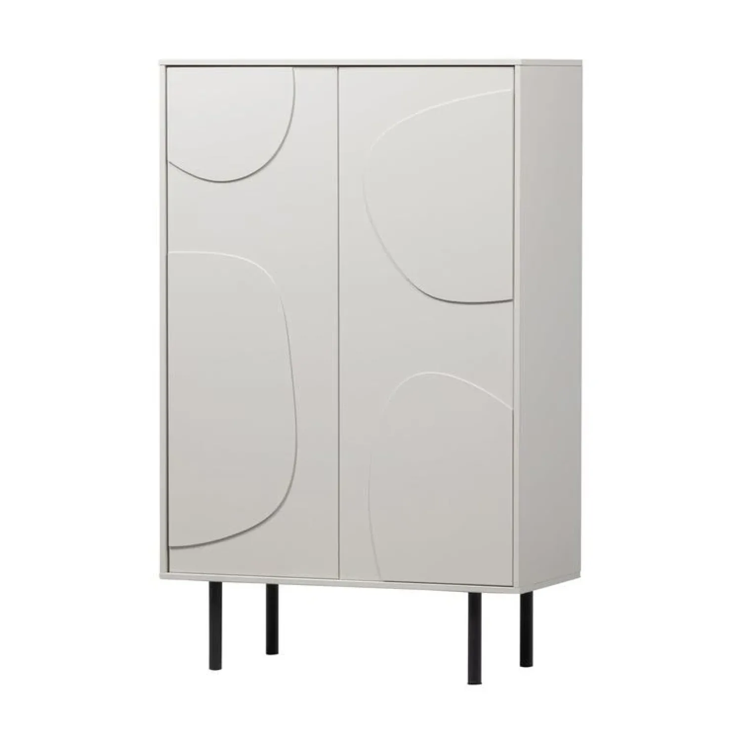 WOOOD Wandkasten|Industriele Kasten|Cadiz Opbergkast grenen grijs 85cm