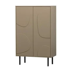 WOOOD Wandkasten|Industriele Kasten|Cadiz Opbergkast grenen taupe 85cm