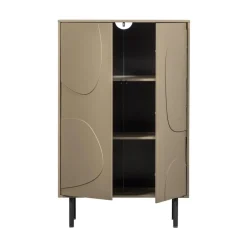 WOOOD Wandkasten|Industriele Kasten|Cadiz Opbergkast grenen taupe 85cm