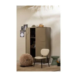 WOOOD Wandkasten|Industriele Kasten|Cadiz Opbergkast grenen taupe 85cm