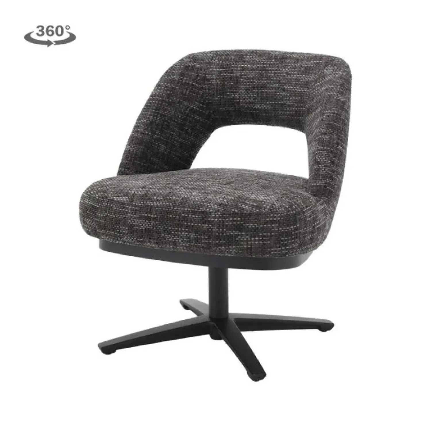 Tower living Eetkamerstoelen|Caldes Eetkamerfauteuil Blauw-Grijs